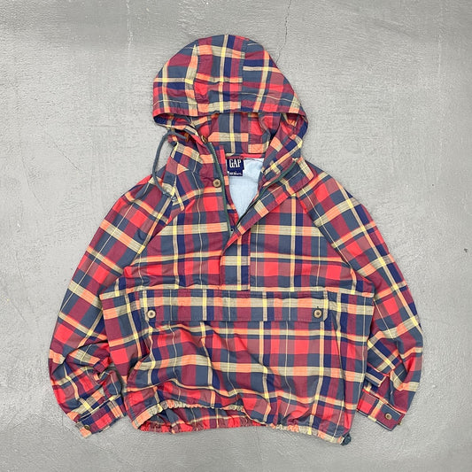 Old GAP Cotton Plaid Anorak Parka