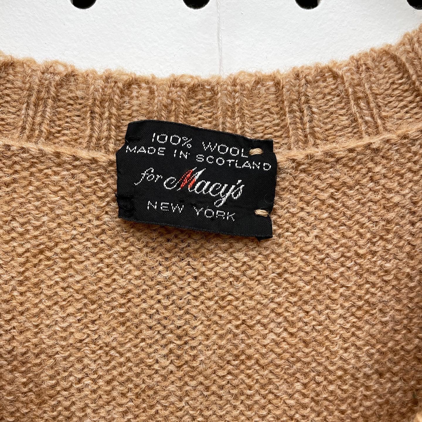 Macy’s New York 100% Wool Knit Vest