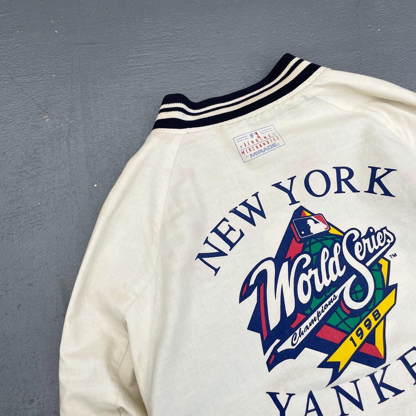 New York Yankees 1998 World Series Reversible Cotton Varsity Jacket