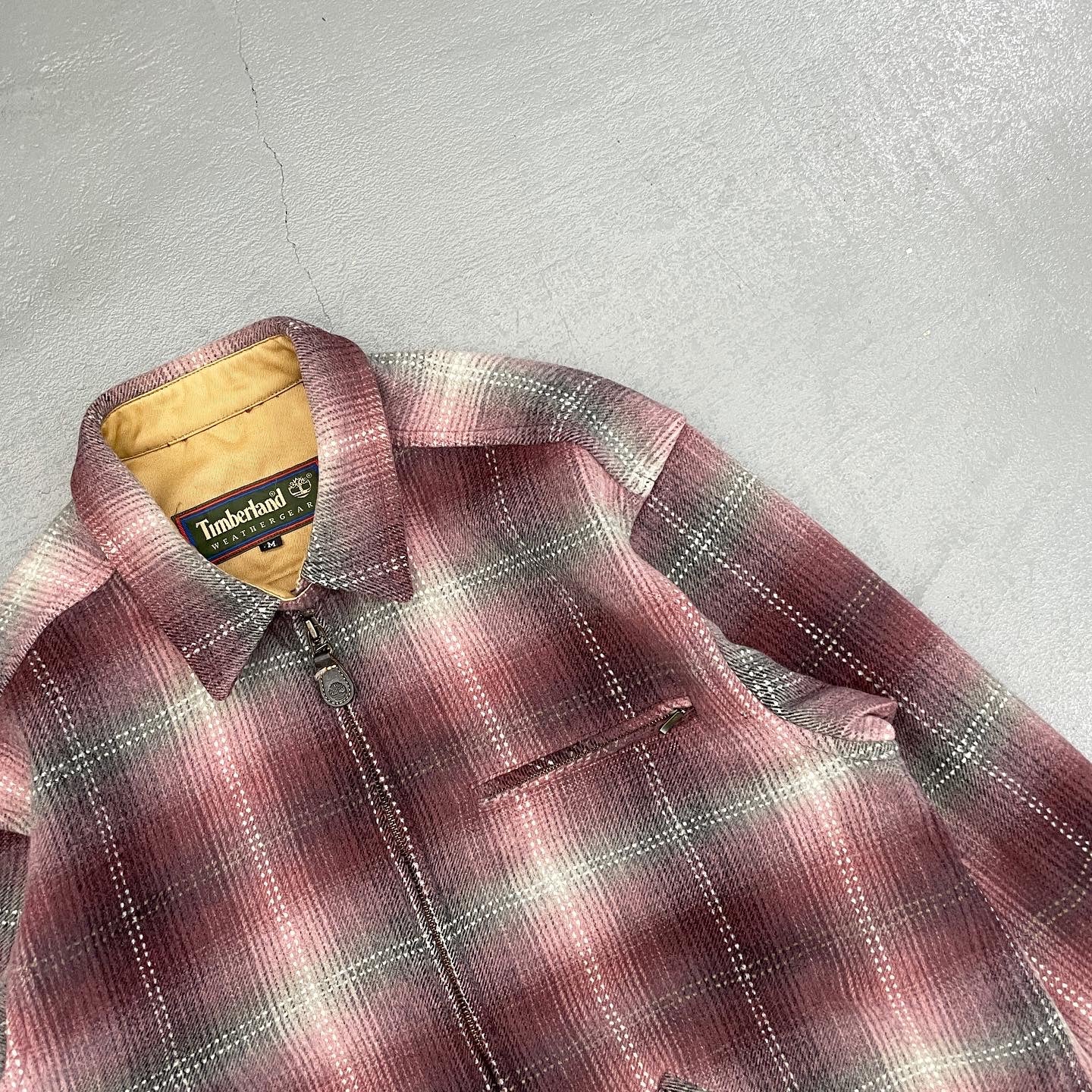 Timberland WeatherGear Plaid Wool Zip Jacket