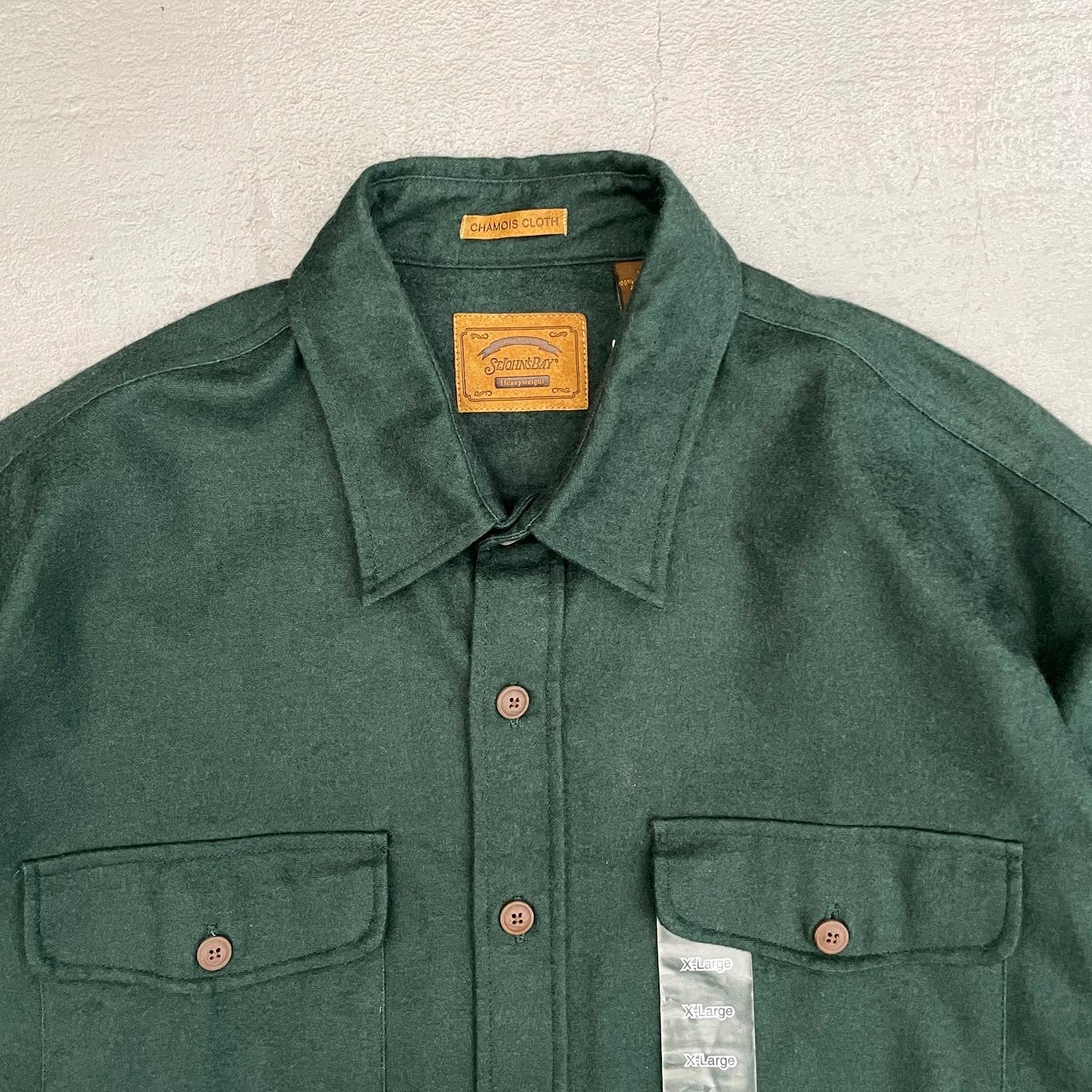 ST.JOHN’S BAY DeadStock CHAMOIS CLOTH Heavyweight L/S Shirt