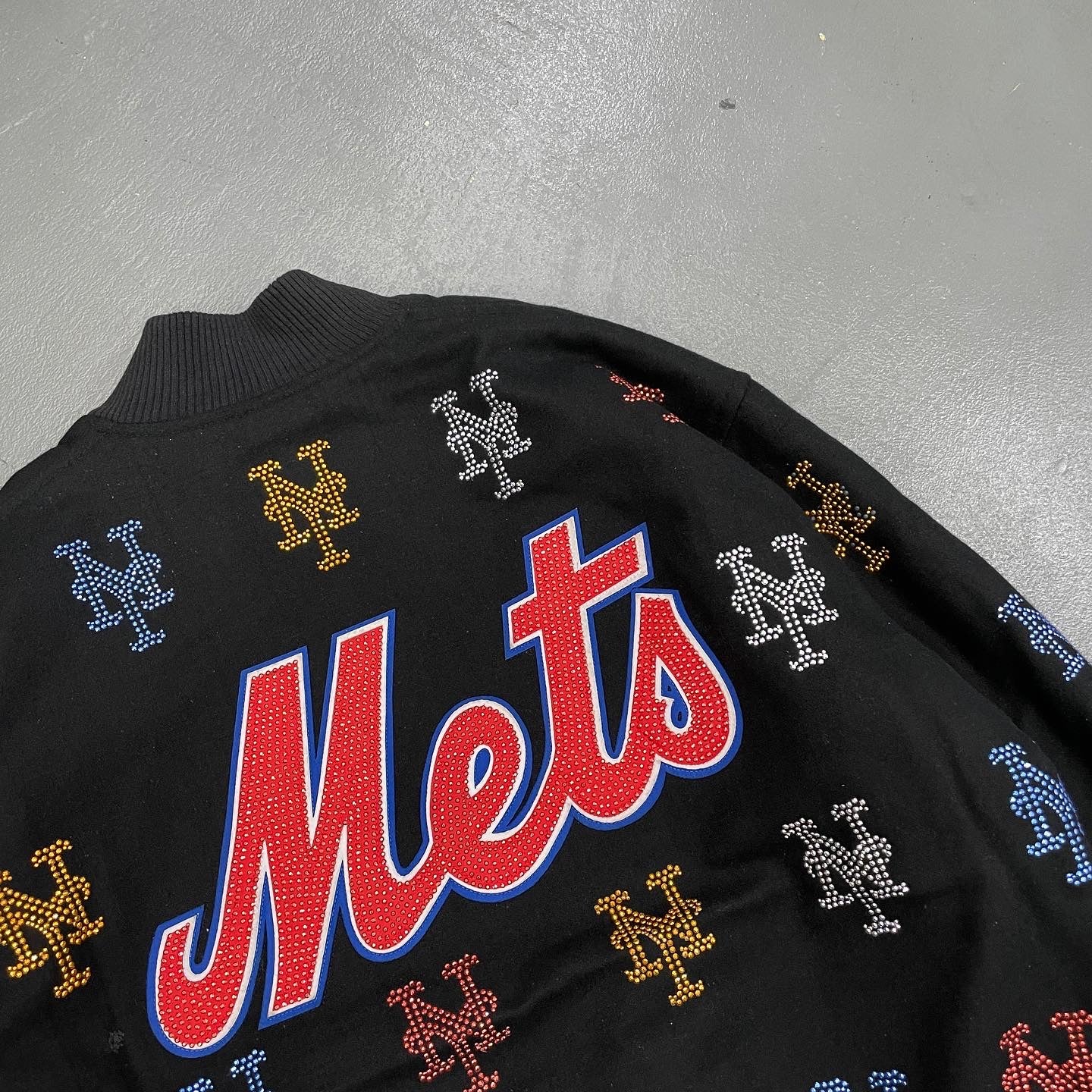 New York Mets DeadStock G-III Line Stoned Wool Stadium Jacket