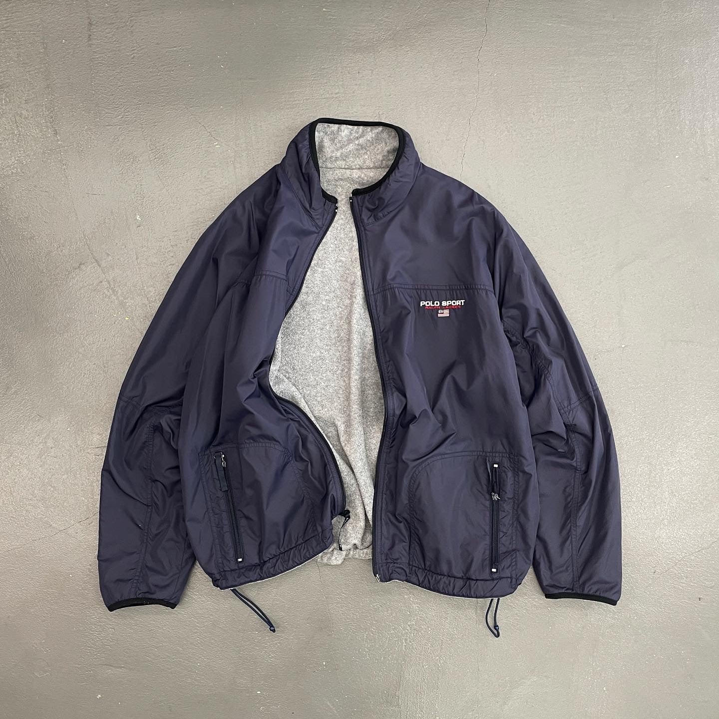 POLO SPORT Reversible Fleece Nylon Zip Jacket – SLON STORE