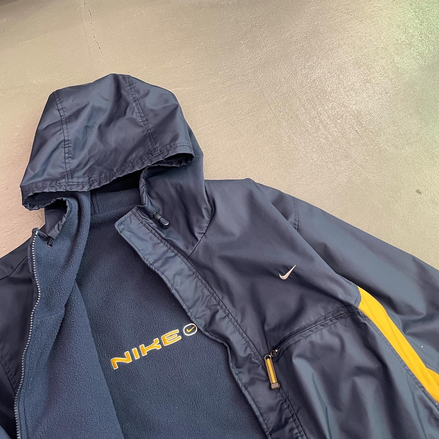 Nike Reversible Fleece / Nylon Coat Jacket