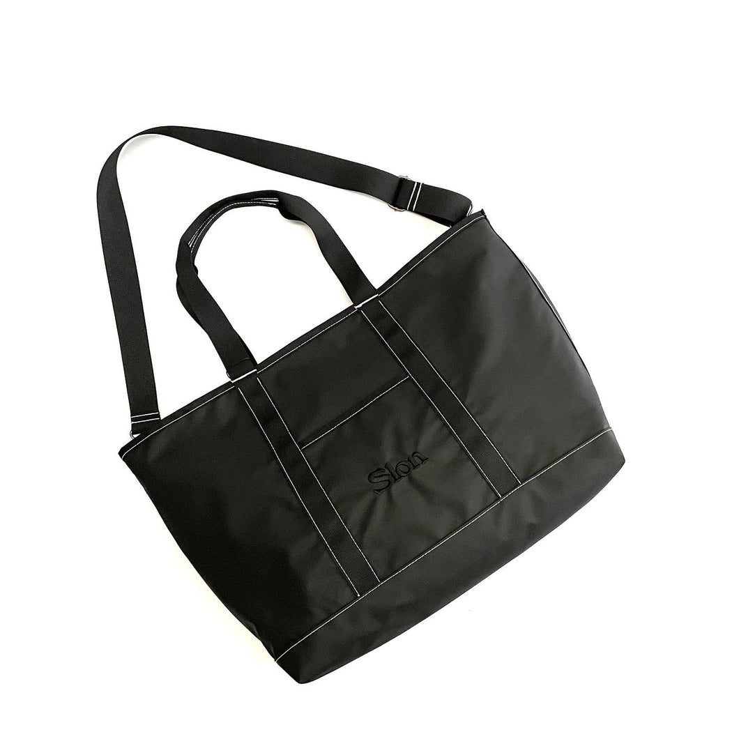 SLON x PACKING Utility Stitched Black Tote Bag – SLON STORE