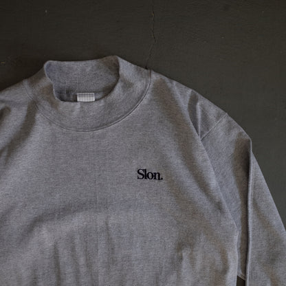 SLON Utility Mock-Neck L/S Tee "Grey"