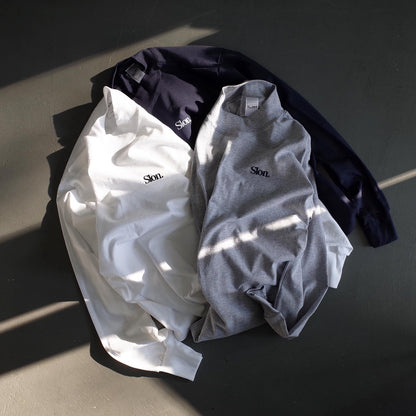 SLON Utility Mock-Neck L/S Tee "Grey"