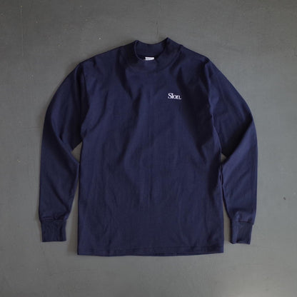 SLON Utility Mock-Neck L/S Tee "Navy"