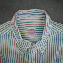Load image into Gallery viewer, Brooks Brothers Multi Striped Seersucker S/S Shirt
