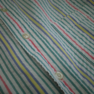 Brooks Brothers Multi Striped Seersucker S/S Shirt