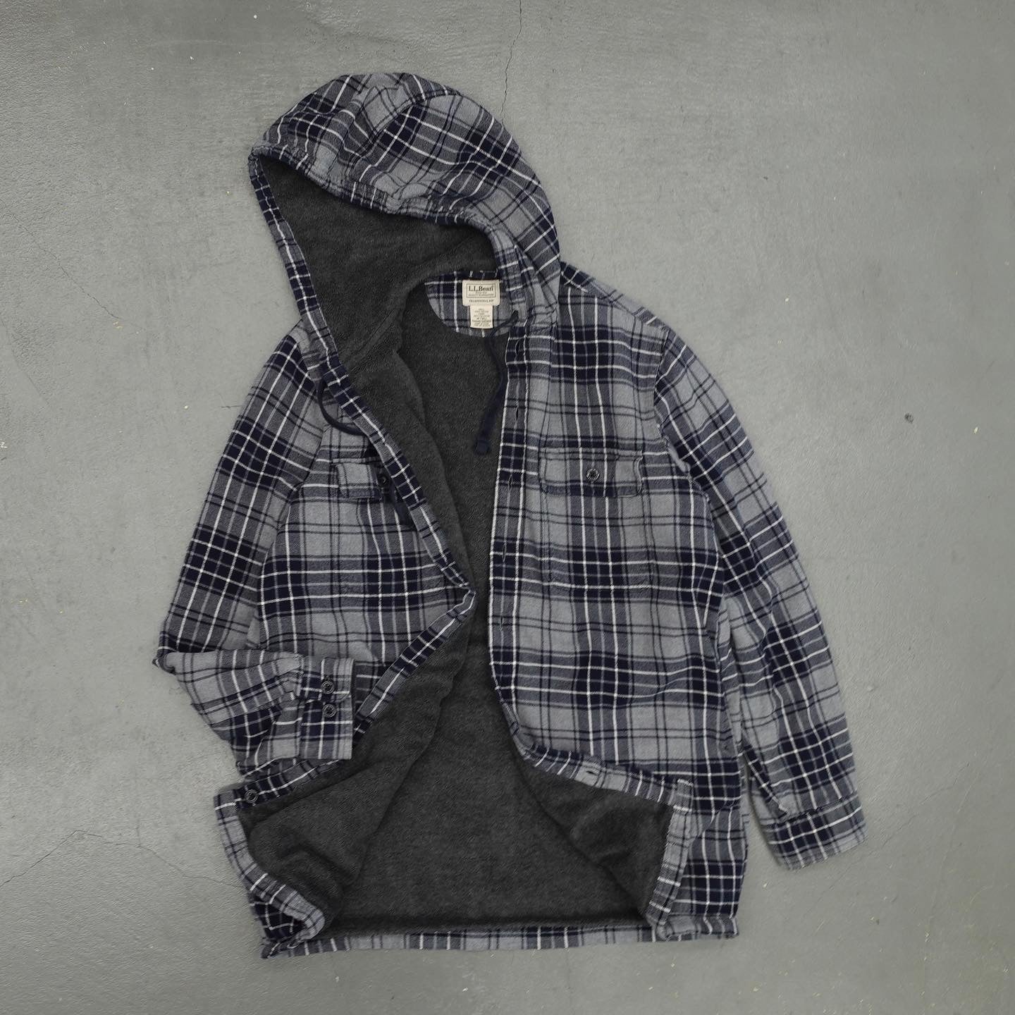 L.L.Bean Flannel Hooded Coat