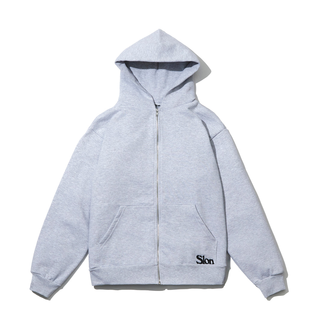 SLON Classic Logo Heavyweight Zip Up Hooded