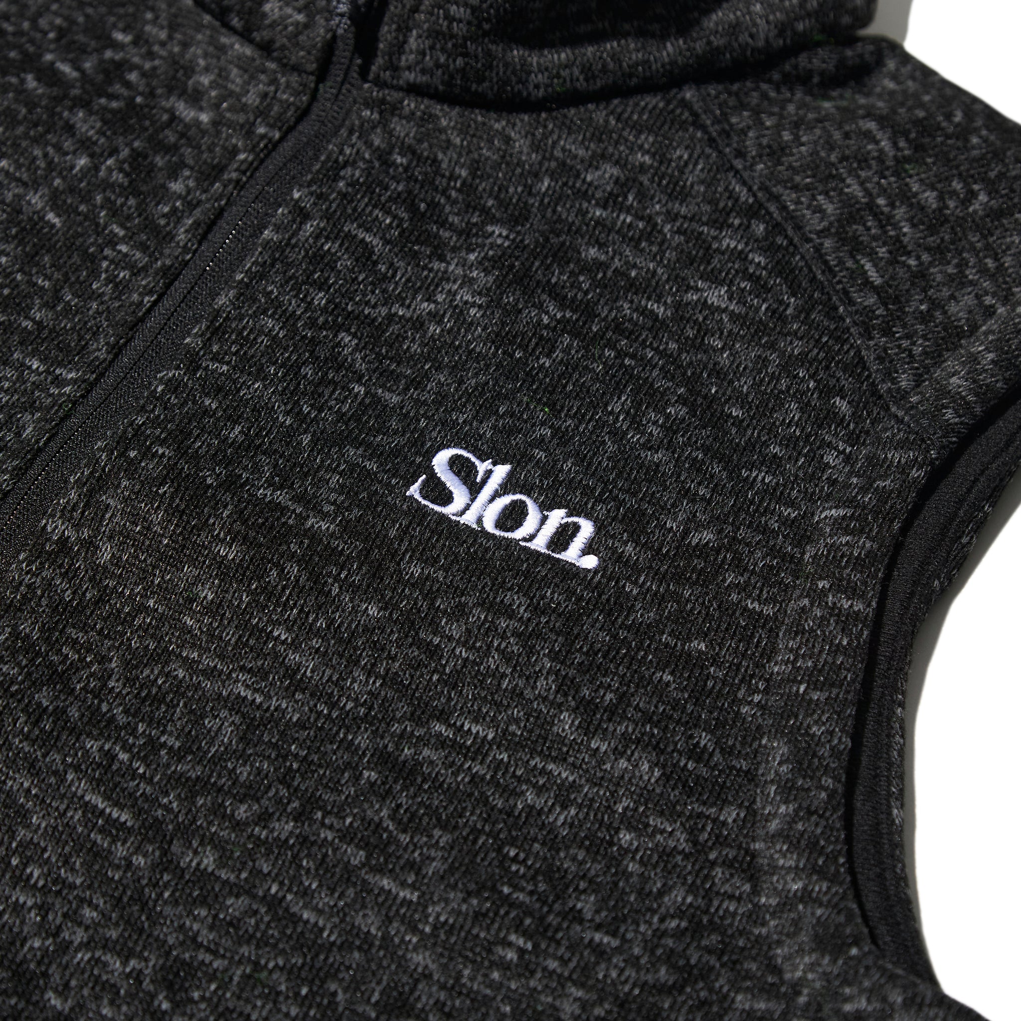 SLON Tech Logo Knit Fleece Vest 