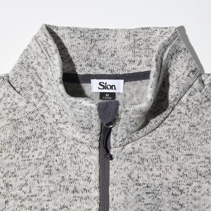 SLON Tech Logo Knit Fleece Vest "Grey Heather"