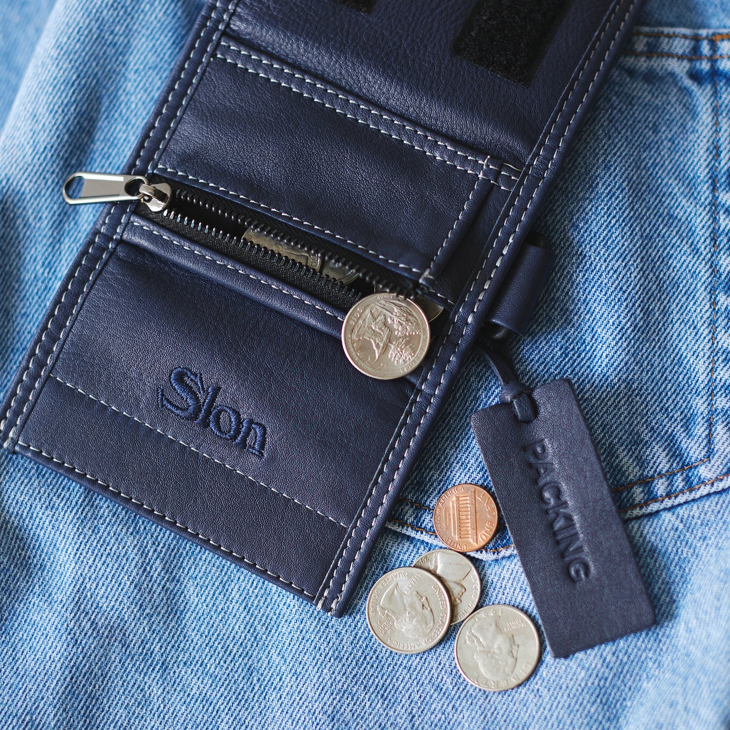 SLON x PACKING Compact Leather Wallet