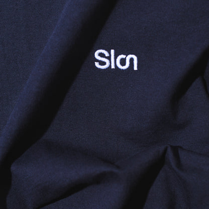SLON RK-1 Logo L/S Tee "Navy"