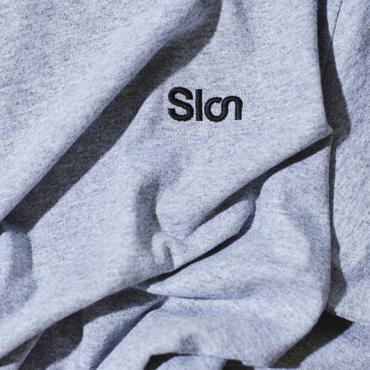 SLON RK-1 Logo L/S Tee "Heather Grey"