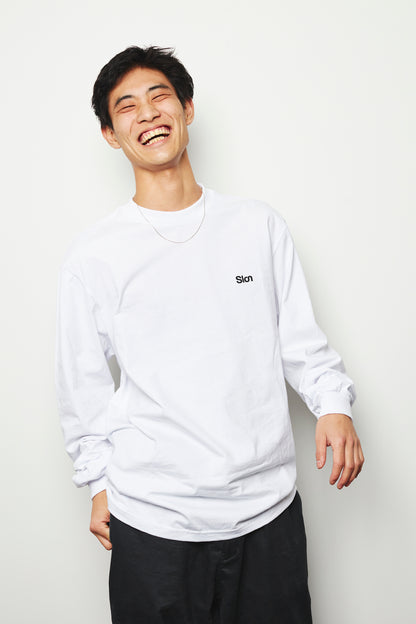 SLON RK-1 Logo L/S Tee "White"