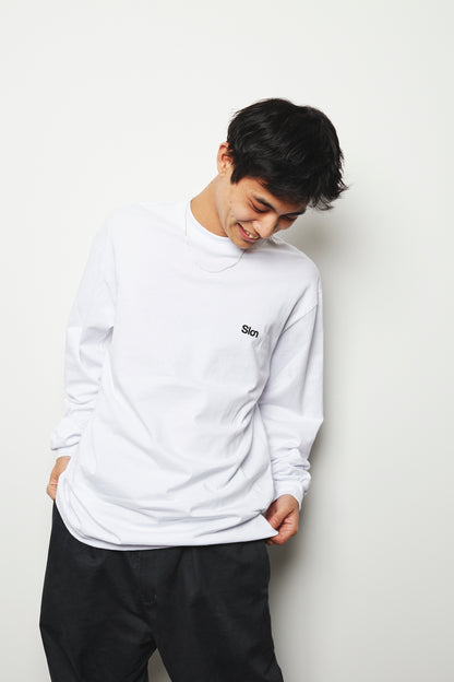 SLON RK-1 Logo L/S Tee "White"