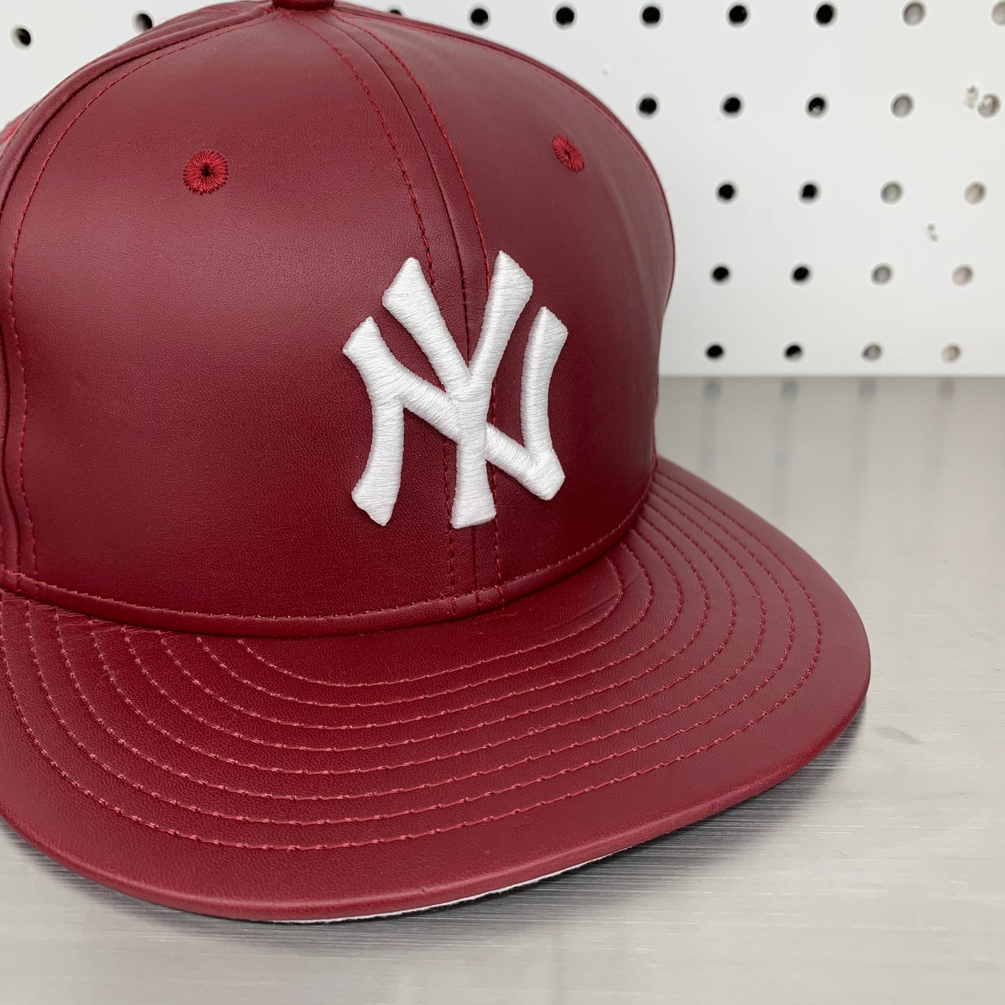 New York Yankees New Era 59FIFTY Fitted Cap "Burgundy Leather"