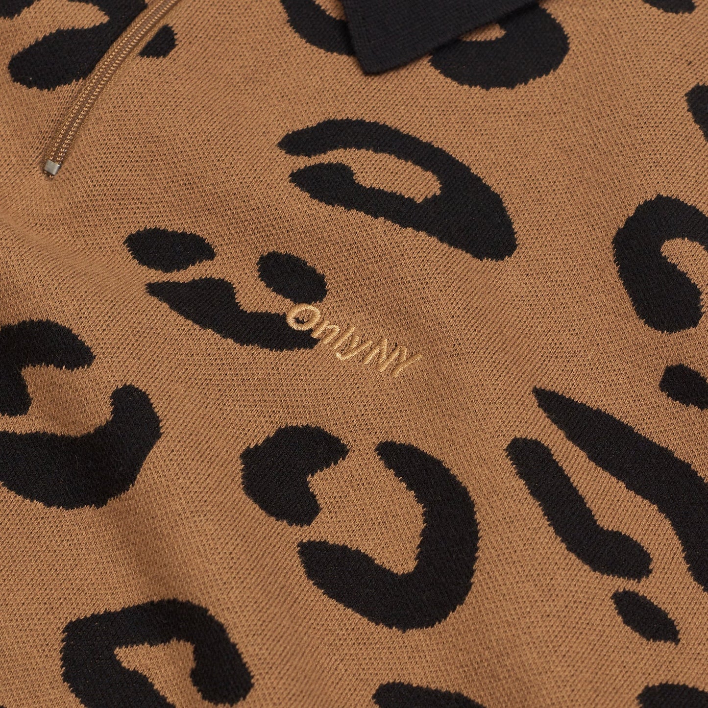 ONLY NY Leopard Knit Polo