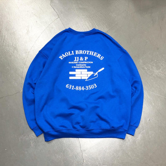 PAOLI BROTHERS MASONRY CONSTRUCTION Staff Crewneck Sweatshirt