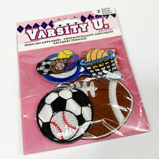 VARSITY U. IRON-ON APPLIQUES