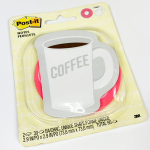 3M Post-it NOTES FEUILLETS "Coffee & Donut"