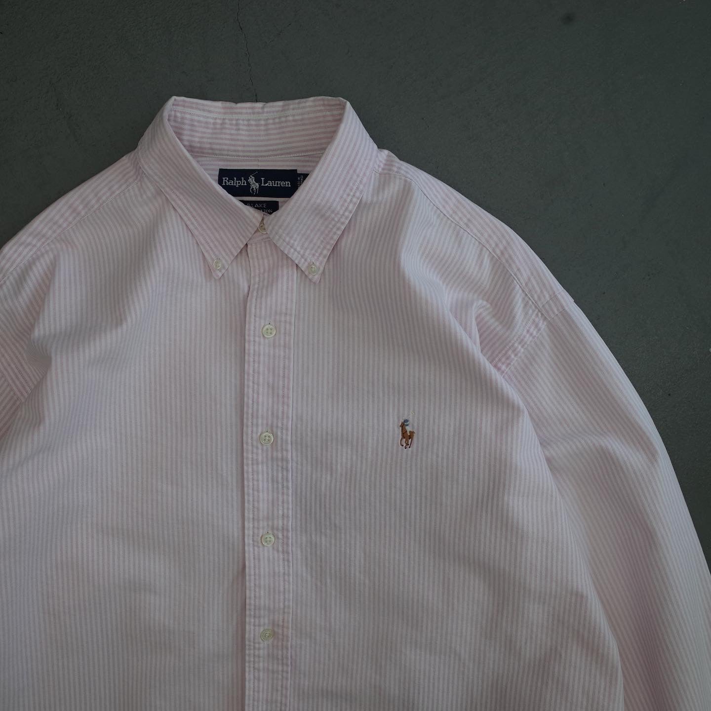 Ralph Lauren Pink Striped Oxford Shirt