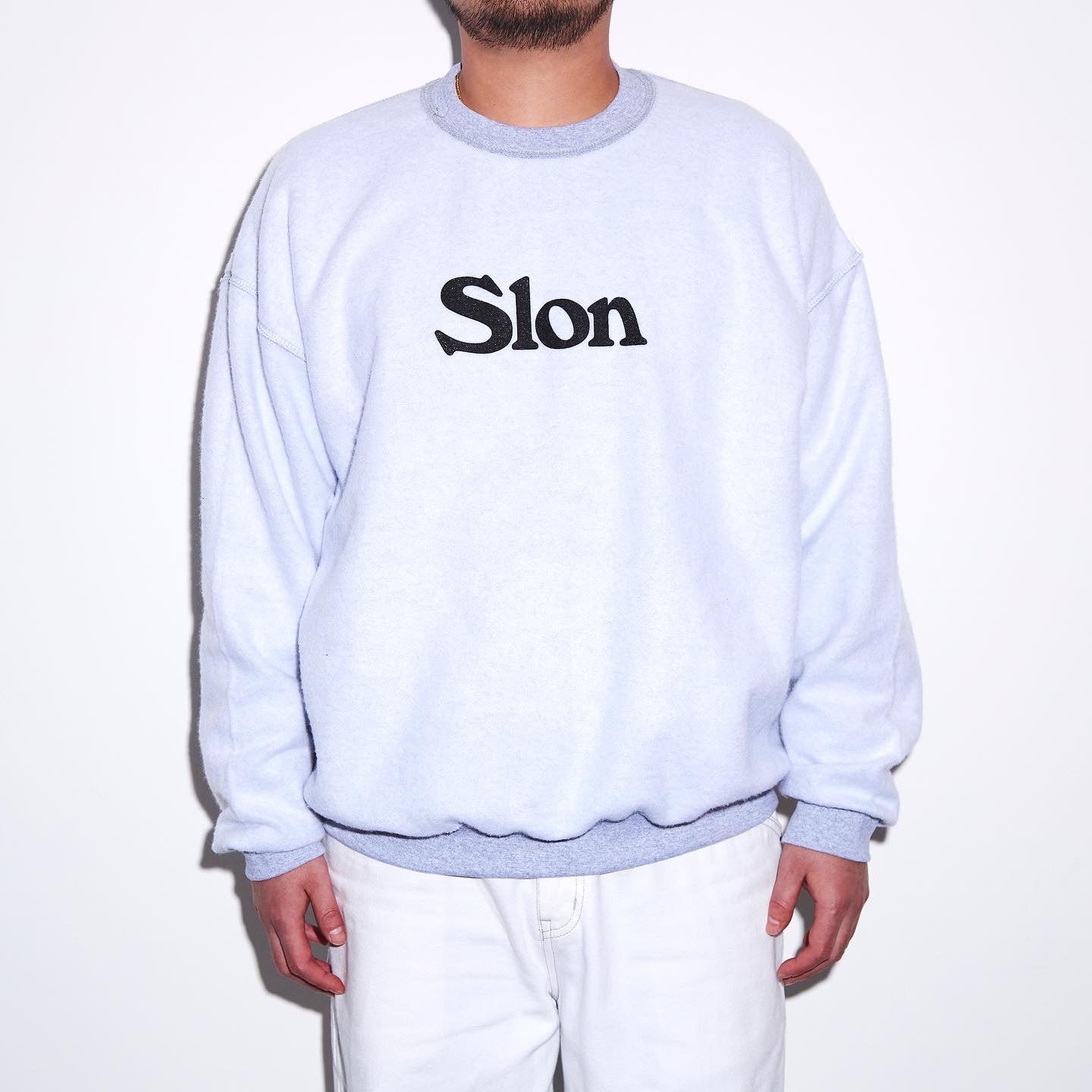 SLON Classic Logo Reversible Sweatshirt “Grey” – SLON STORE