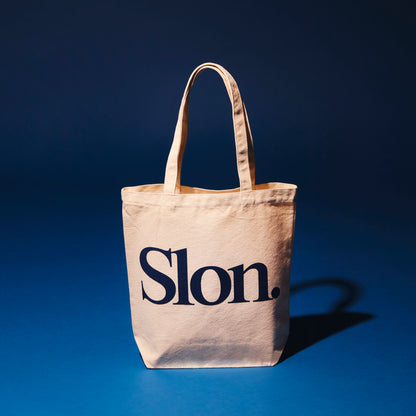 SLON Small Tech Logo Canvas Tote