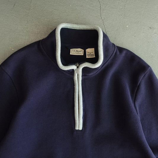 L.L.Bean Cotton Quarter Zip Sweater