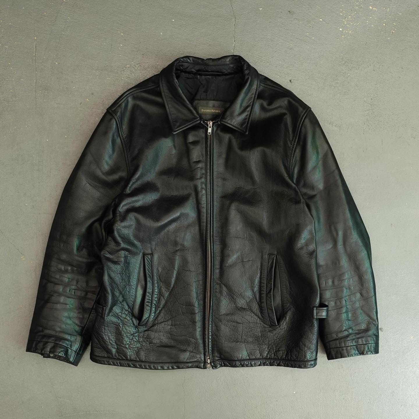 banana republic leather rider's jacketライダースジャケット