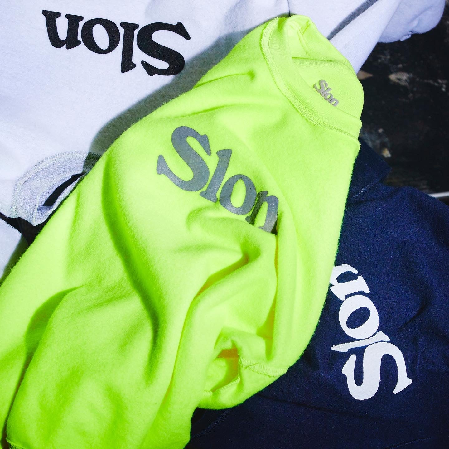 SLON Classic Logo Reversible Sweatshirt “Safety Yellow”