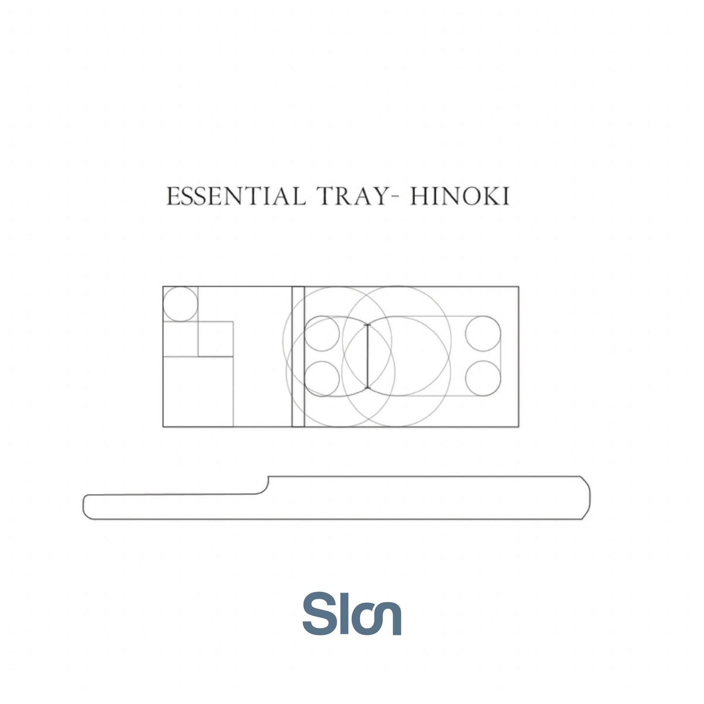 SLON x ma to mono Essential Tray - Hinoki