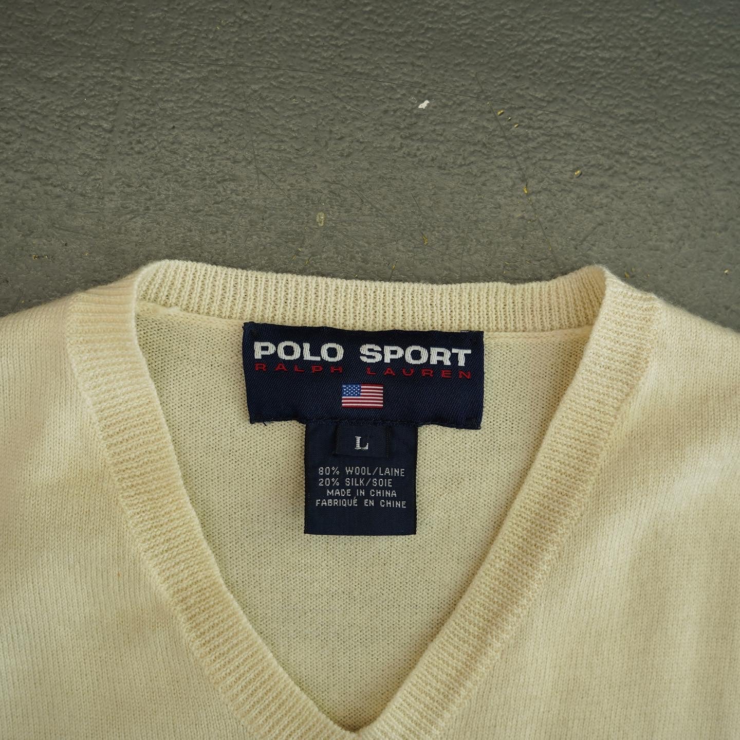 POLO SPORT Wool/Silk Knit Vest